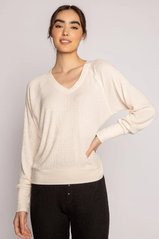 Textured Essentials Long Sleeve Top