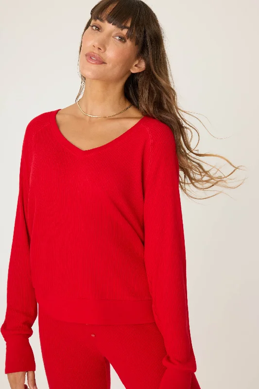 Textured Essentials Long Sleeve Top