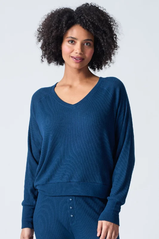 Textured Essentials Long Sleeve Top