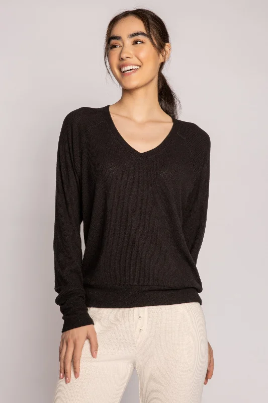 Textured Essentials Long Sleeve Top