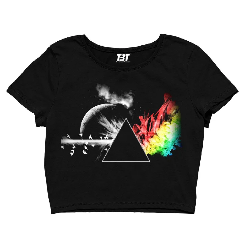 Pink Floyd Crop Top - Dark Side Of The Moon Art