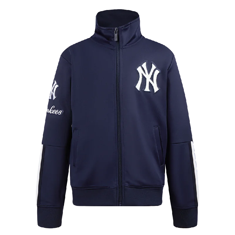 NEW YORK YANKEES CLASSIC BIG BOYS TRACK JACKET (MIDNIGHT NAVY)