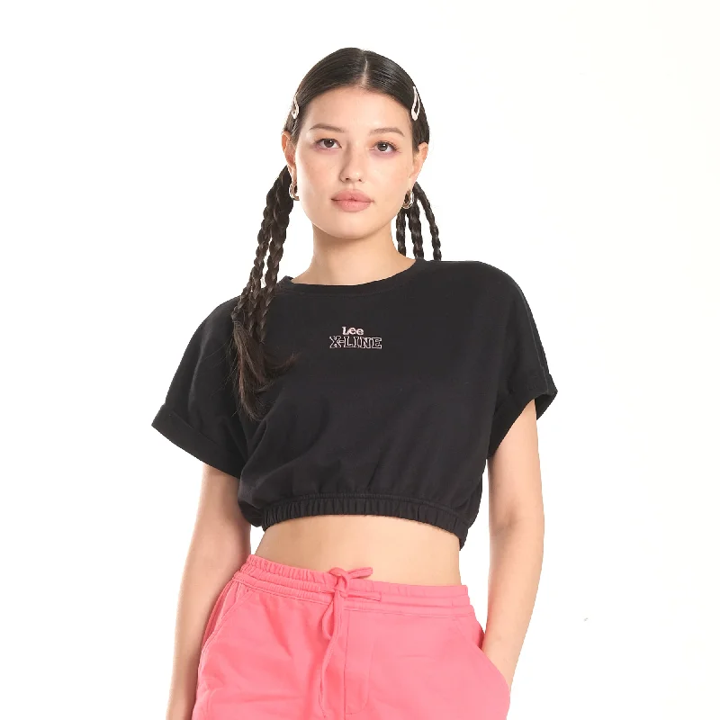 LEE X-LINE GIRLS GARTERED BOTTOM CROPTOP