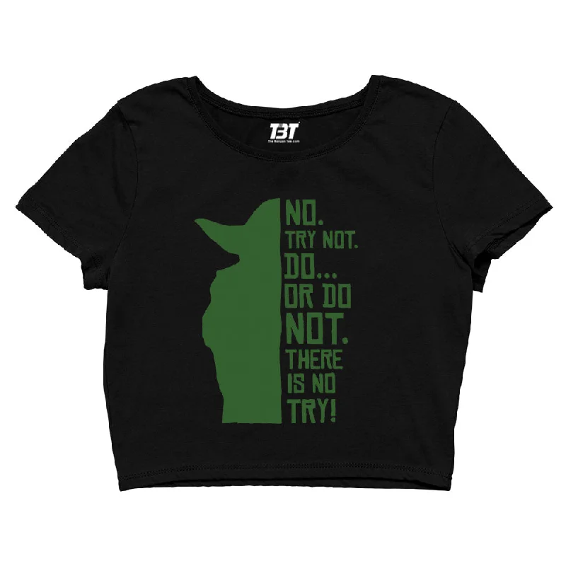 Star Wars Crop Top - There Is No Try - Yoda