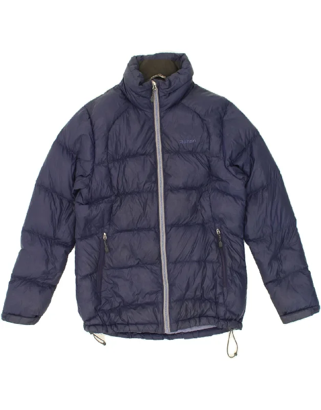 ROHAN Womens Padded Jacket UK 10 Small Navy Blue Polyacrylic