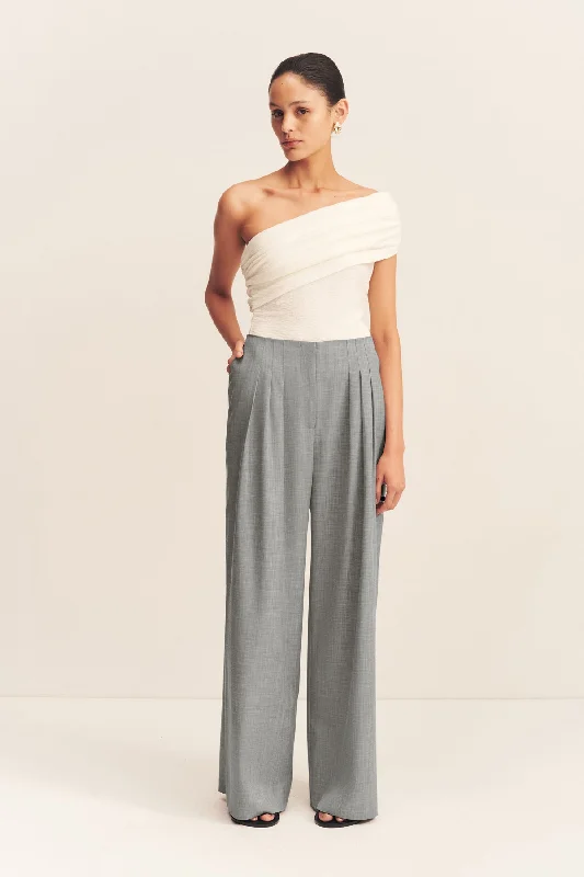 ASHER WIDE LEG PANT - SMOKE GREY