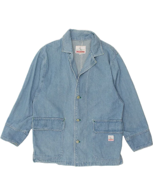 PEPPERINO Womens Denim Jacket UK 14 Medium Blue