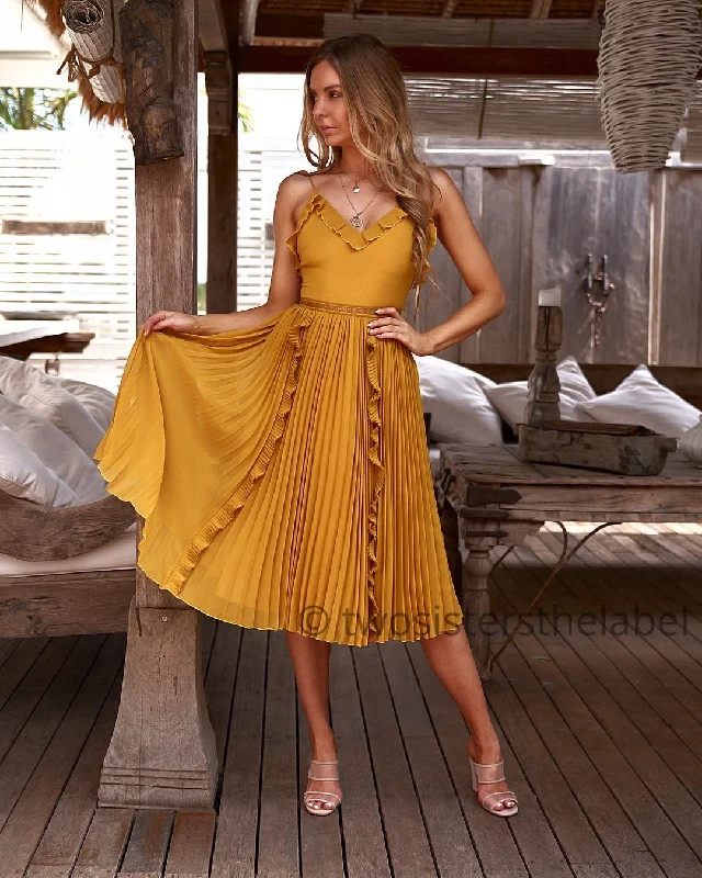 Maia Dress - Mustard