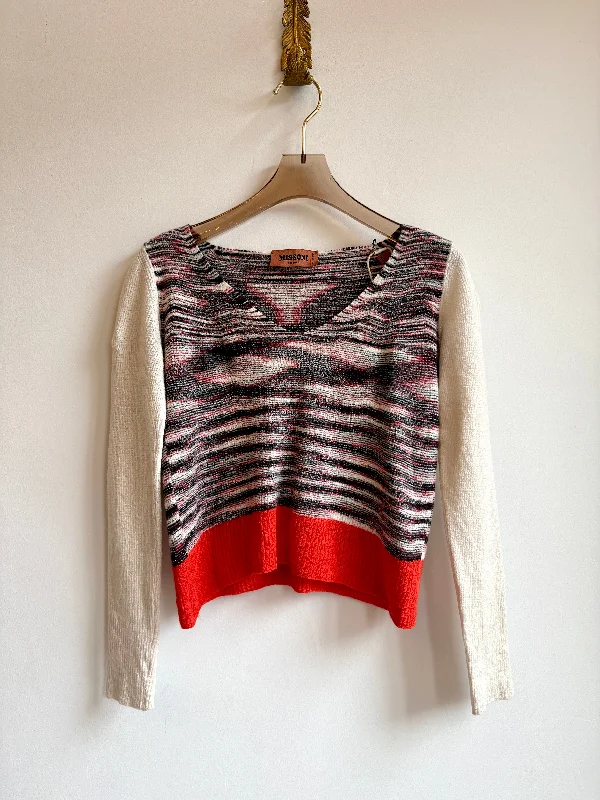 Missoni | Striped V-Neck Sweater (Vintage)