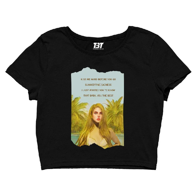 Lana Del Rey Crop Top - Summertime Sadness