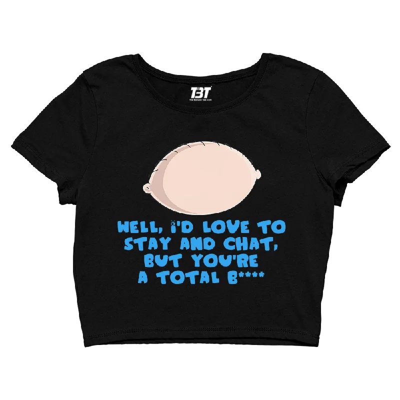 Family Guy Crop Top - Stay And Chat