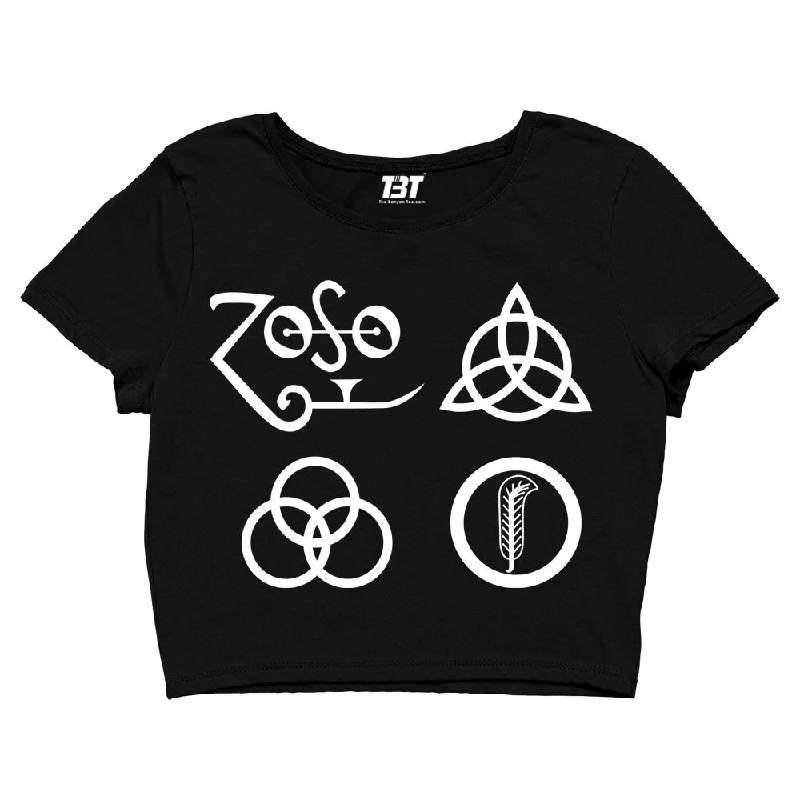 Led Zeppelin Crop Top - Legendary Symbols