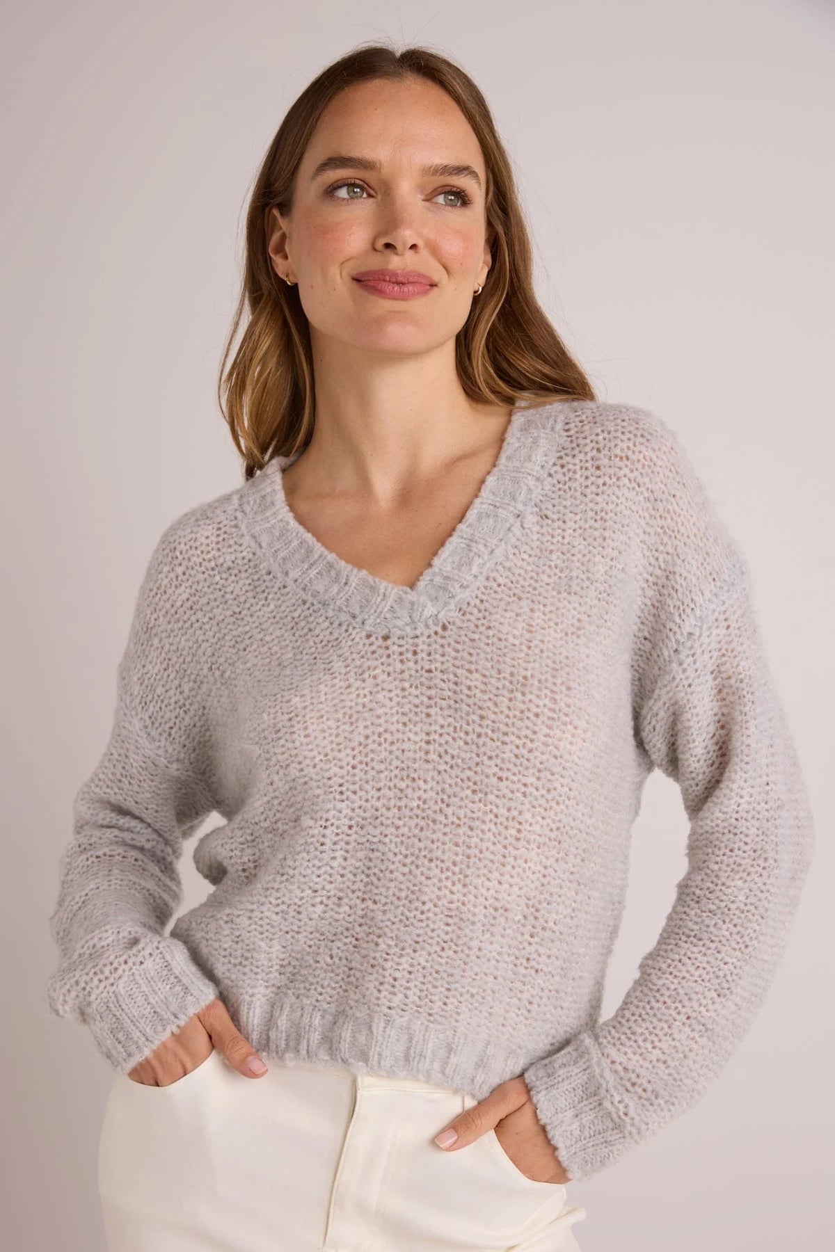 Bella Dahl Relaxed V-Neck Sweater