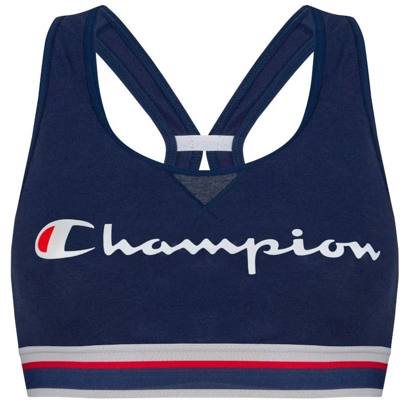 Authentic Crop Top Activewear Bra Athletic Navy - Champion