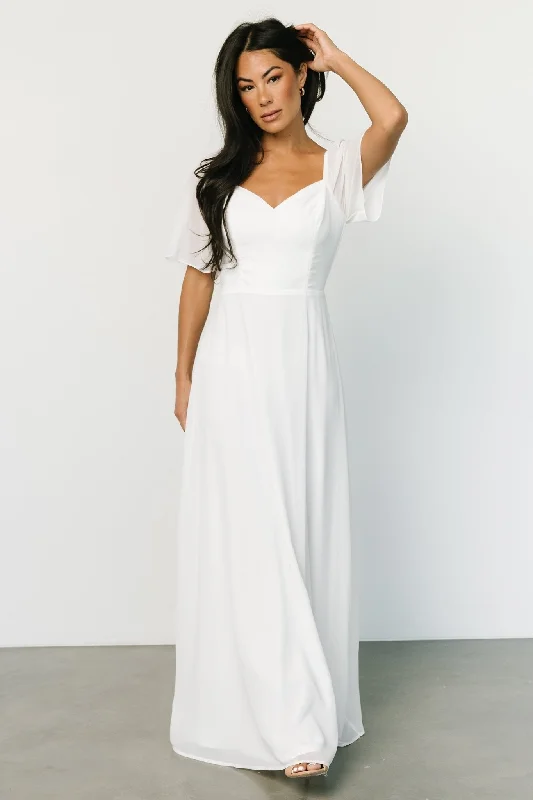 Sierra Sweetheart Maxi Dress | White