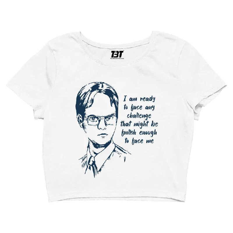 The Office Crop Top - Ready To Face Any Challenge - Dwight