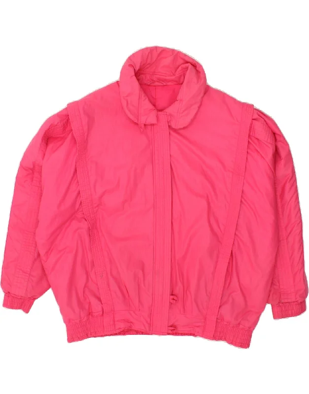 VINTAGE Womens Oversized Padded Jacket UK 18 XL Pink