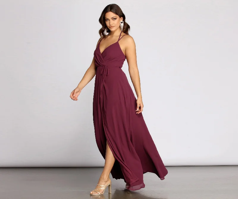 Rylie Chiffon Stylish A-Line Gown