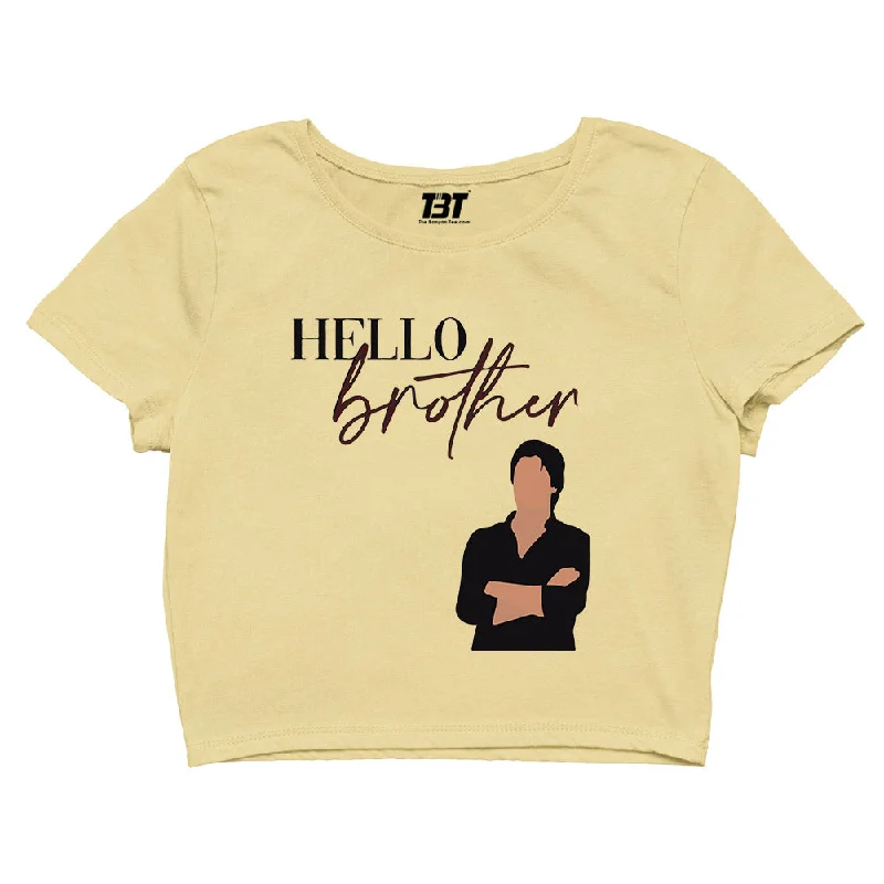 The Vampire Diaries Crop Top - Hello Brother