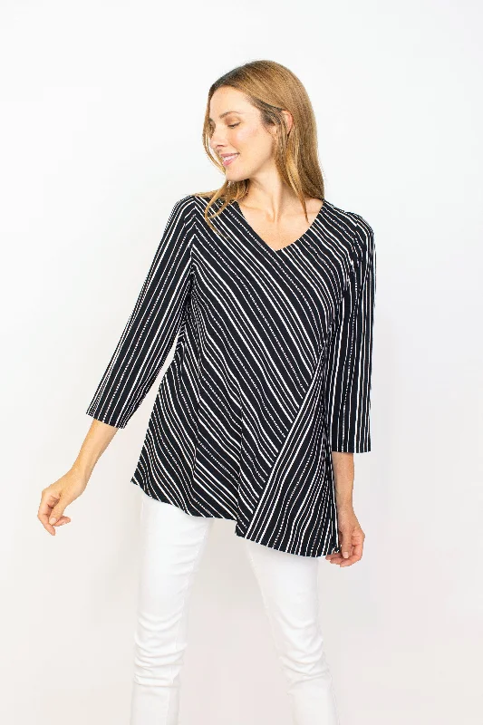 Habitat Spring/Summer Sale, 55130 Angled Tunic, Black 50% Off Regular Price