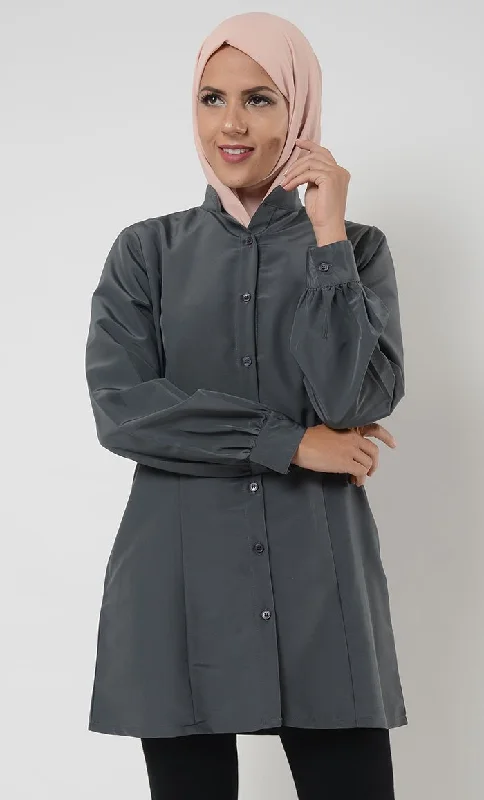 Kashibo Cuffed Button Down Uniform Tunic