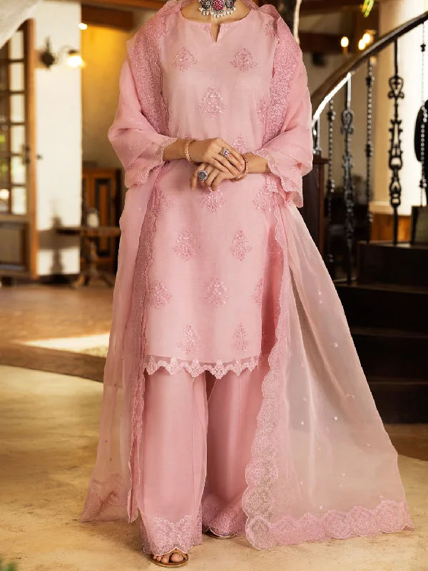 Light Pink Organza Tunic - ALCR-LK-1083