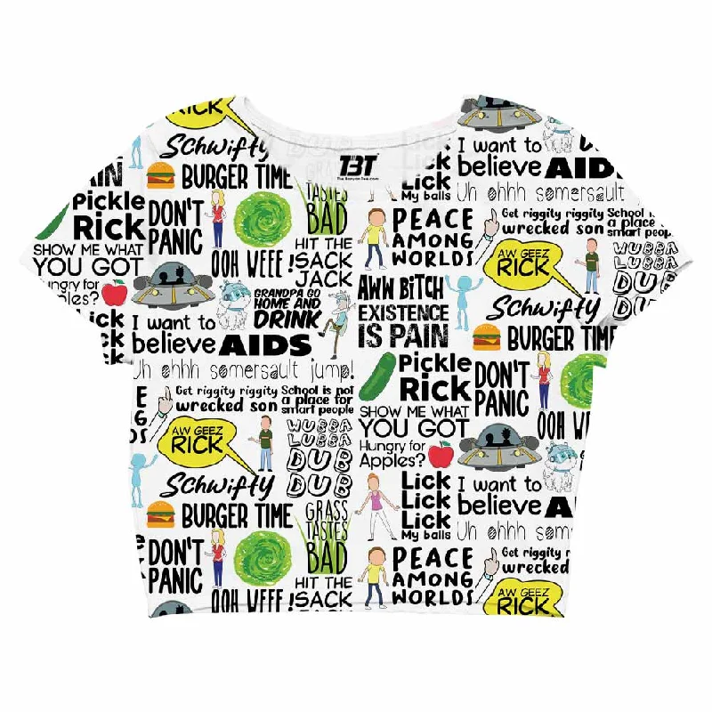 Rick and Morty AOP Crop Top