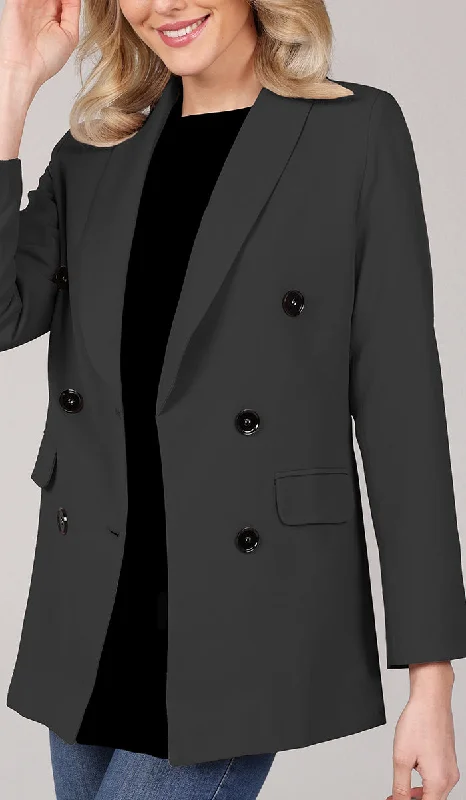 Lyla Long Light Comfy Jacket - Black - Final Sale