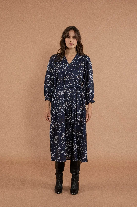 Divya L/S Midi Dress