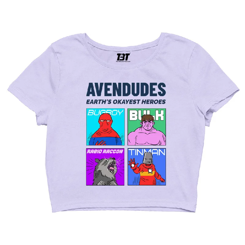 Superheroes Crop Top - Avendudes